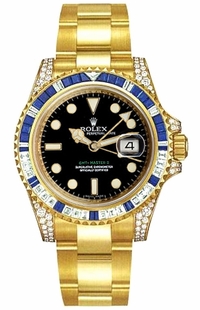Rolex GMT-Master II Solid Gold Men's Watch 116758SA