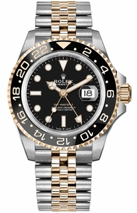 Rolex GMT-Master II Yellow Gold & Steel Men's Watch 126713GRNR-0001