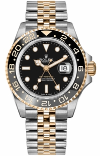 Rolex GMT-Master II Yellow Gold & Steel Men's Watch 126713GRNR-0001