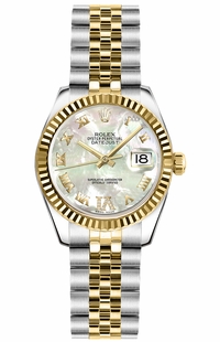 Rolex Lady-Datejust 26 Automatic Yellow Gold & Steel Watch 179173
