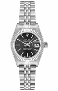 Rolex Lady-Datejust 26 Black Dial Women's Watch 79174