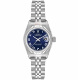 Rolex Lady-Datejust 26 Blue Dial Women's Watch 79174