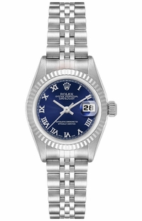 Rolex Lady-Datejust 26 Blue Dial Women's Watch 79174