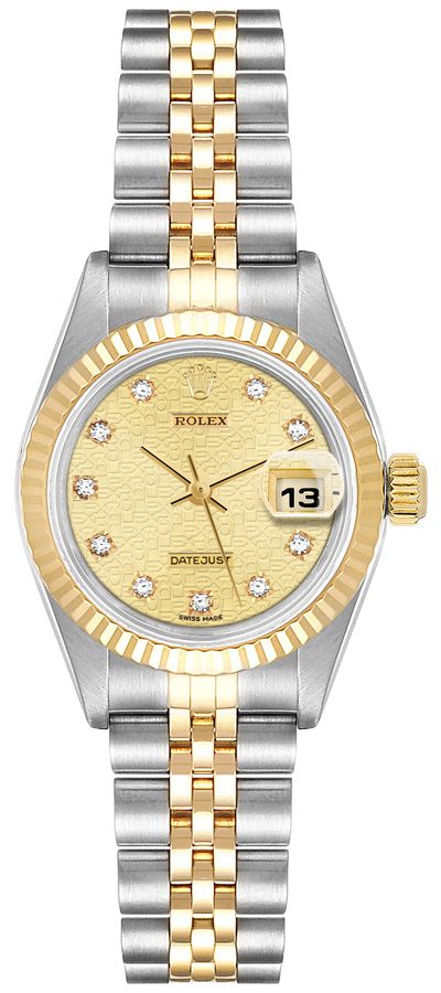Rolex Lady-Datejust 26 69173 Jubilee Champagne Dial Women's Watch