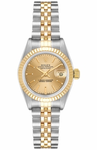 Rolex Lady-Datejust 26 Champagne Dial Women's Watch 69173