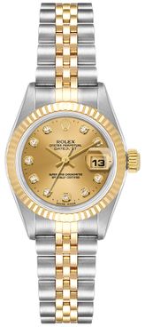 Rolex Lady-Datejust 26 Champagne Diamond Dial Women's Watch 69173