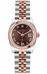 Rolex Lady-Datejust 26 Chocolate Dial Women's Watch 179161