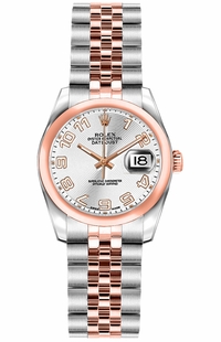 Rolex Lady-Datejust 26 Concentric Silver Dial Women's Watch 179161
