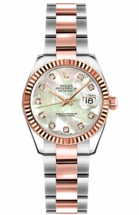 Rolex Lady-Datejust 26 Diamond Mother of Pearl Women's Watch 179171