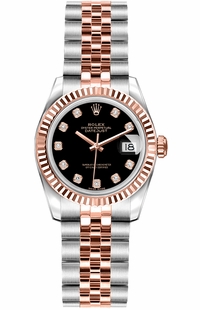 Rolex Lady-Datejust 26 Everose Gold & Steel Women's Watch 179171