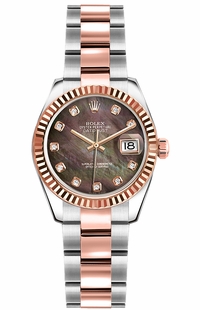 Rolex Lady-Datejust 26 Everose Gold & Steel Women's Watch 179171
