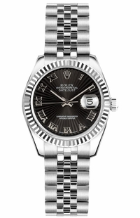 Rolex Lady-Datejust 26 Fluted Bezel Watch 179174