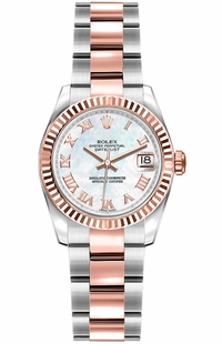 Rolex Lady-Datejust 26 Fluted Bezel Women's Watch 179171
