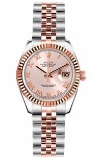 Rolex Lady-Datejust 26 Fluted Bezel Women's Watch 179171