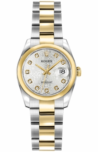 Rolex Lady-Datejust 26 Gold Women's Watch 179163