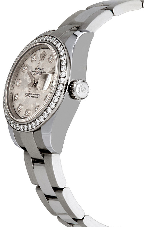 Rolex Lady-Datejust 26 Grey Gold Crystal Dial Women's Watch