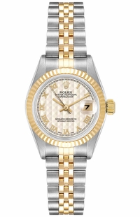 Rolex Lady-Datejust 26 Ivory Roman Numeral Dial Women's Watch 79173
