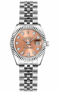 Rolex Lady-Datejust 26 Jubilee Bracelet Diamond Dial Watch 179174