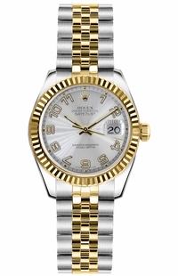 Rolex Lady-Datejust 26 Jubilee Bracelet Gold & Steel Luxury Watch 179173