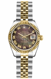 Rolex Lady-Datejust 26 Luxury Gold & Steel Watch 179173