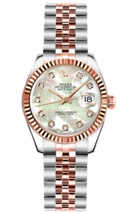 Rolex Lady-Datejust 26 Mother of Pearl Diamond Dial Women's Watch 179171