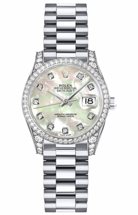 Rolex Lady-Datejust 26 Mother of Pearl Diamond Women's Watch 179159