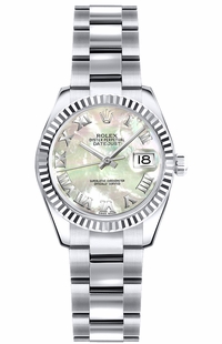 Rolex Lady-Datejust 26 Mother of Pearl Roman Numeral Watch 179179