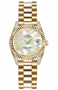 Rolex Lady-Datejust 26 Mother of Pearl Roman Women's Watch 179238
