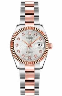 Rolex Lady-Datejust 26 Oyster Bracelet Rose Gold & Steel Women's Watch 179171