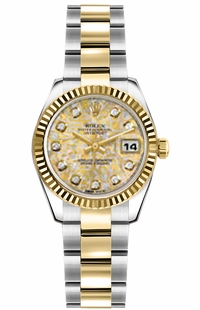 Rolex Lady-Datejust 26 Oyster Bracelet Steel & Gold Watch 179173