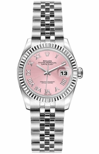 Rolex Lady-Datejust 26 Pink Dial Women's Watch 179174