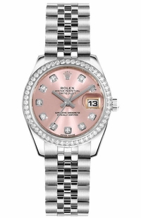 Rolex Lady-Datejust 26 Pink Dial Women's Watch 179384