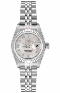 Rolex Lady-Datejust 26 Pink Mother of Pearl Women's Watch 79174