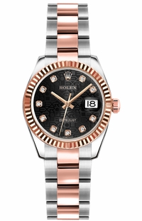 Rolex Lady-Datejust 26 Rose Gold & Steel Women's Watch 179171