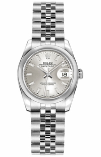Rolex Lady-Datejust 26 Silver Women's Watch 179160-0016