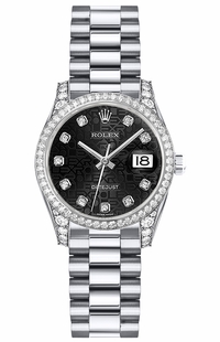 Rolex Lady-Datejust 26 Solid White Gold Women's Watch 179159