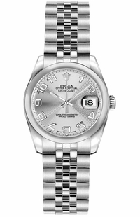 Rolex Lady-Datejust 26 Stainless Steel Domed Bezel Women's Watch 179160