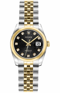 Rolex Lady-Datejust 26 Stainless Steel & Gold Women's Watch 179163