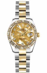 Rolex Lady-Datejust 26 Stainless Steel & Gold Women's Watch 179313