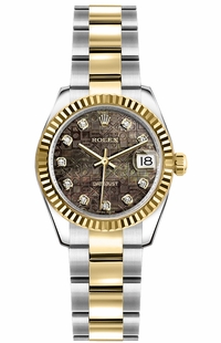 Rolex Lady-Datejust 26 Steel & Gold Automatic Women's Watch 179173