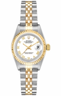 Rolex Lady-Datejust 26 White Dial Women's Watch 79173