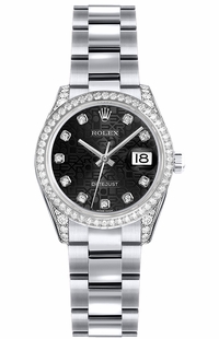Rolex Lady-Datejust 26 White Gold Women's Watch 179159