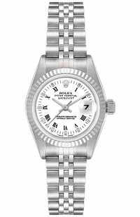 Rolex Lady-Datejust 26 White Roman Numeral Dial Women's Watch 69174