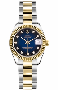 Rolex Lady-Datejust 26 Women's Gold & Steel Swiss Watch 179173