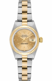 Rolex Lady-Datejust 26 Yellow Gold & Stainless Steel Women's Watch 69173