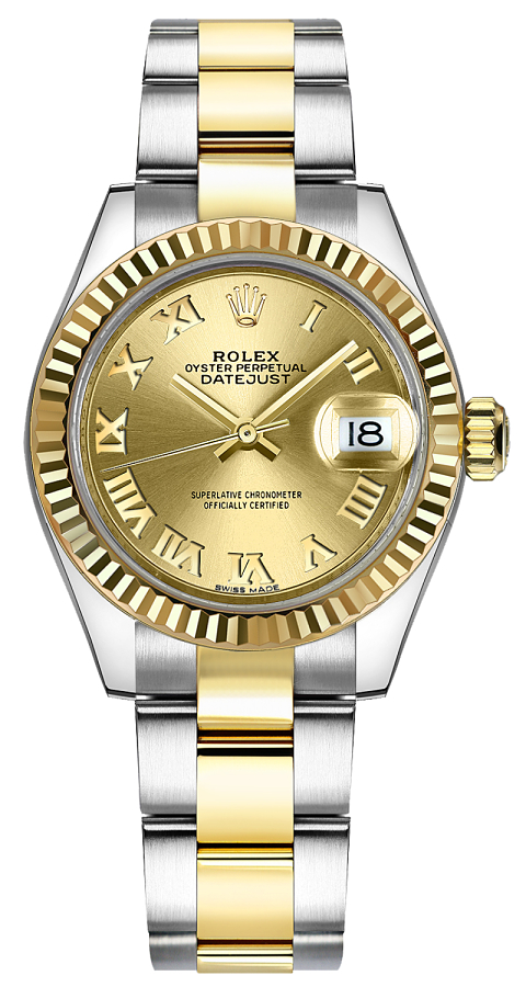 ロレックス ROLEX デイトジャスト28 279173 ゴールド K18/SS レディース 腕時計 ロレックス レディ デイトジャスト 28 279173 | 時計・ブランド腕時計