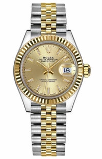 Rolex Lady-Datejust 28 Champagne Dial Women's Watch 279173-0001