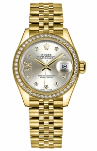 Rolex Lady-Datejust 28 Diamond 18K Gold Watch 279138RBR-0002