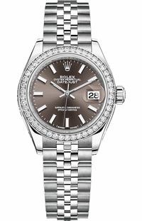 Rolex Lady-Datejust 28 Diamond Bezel Women's Watch 279384RBR-0013