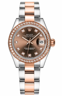 Rolex Lady-Datejust 28 Diamond Gold & Steel Watch 279381RBR-0012